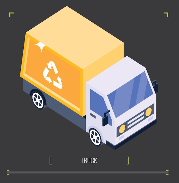 Conjunto de iconos de automóviles de transporte urbano isométricos 3D planos de alta calidad