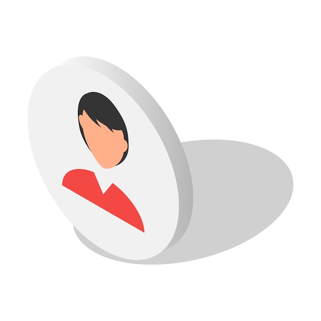 Conjunto de iconos de avatar de mujer Conjunto isométrico de iconos de vector de avatar de mujer para diseño web aislado sobre fondo blanco