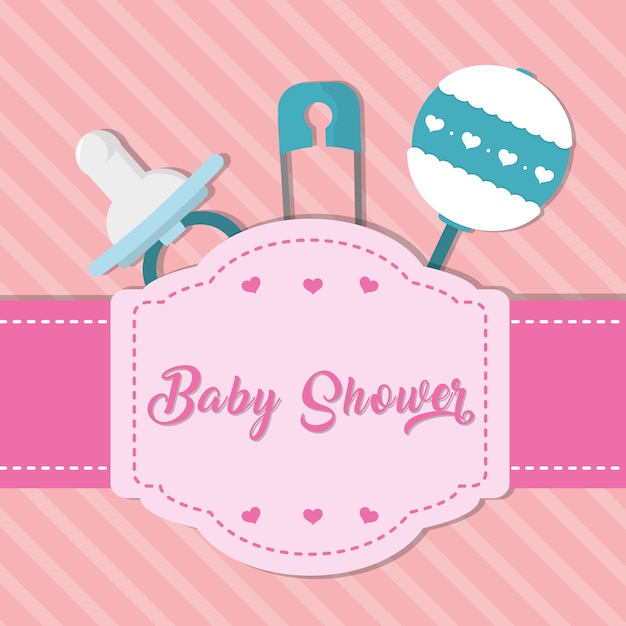 Conjunto de iconos de baby shower