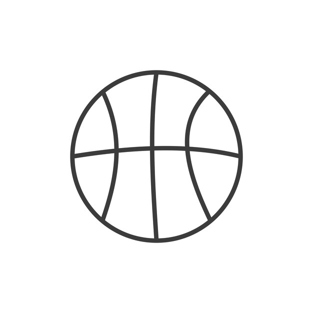 Conjunto de iconos de baloncesto juego de pelota de canasta símbolo vectorial deportivo en negro relleno y estilo delineado