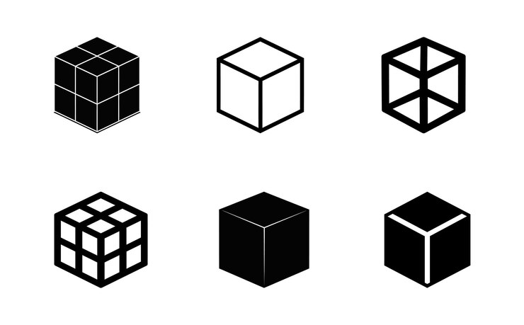 Vector conjunto de iconos de caja conjunto simple de iconos planos aislados sobre fondo blanco