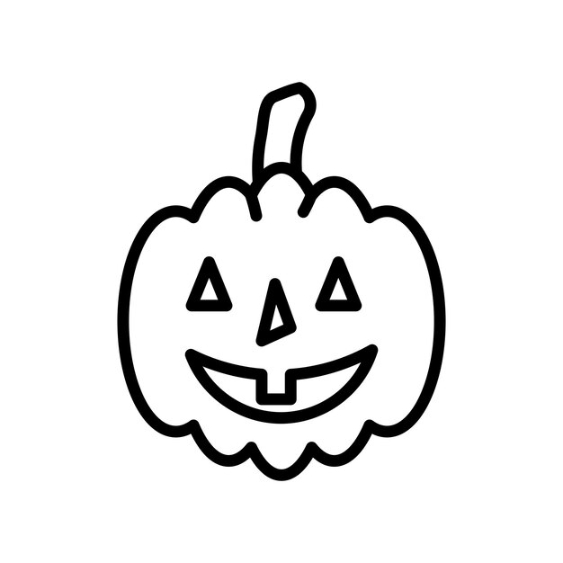 Conjunto de iconos de calabaza Halloween horror calabaza símbolo vectorial decorativo el mal el pictograma de la calabaza espeluznante