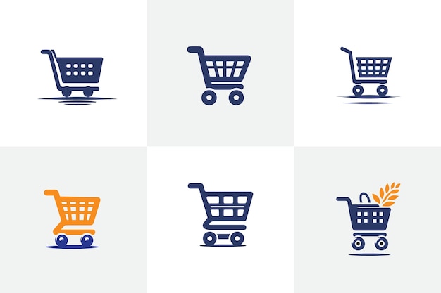 conjunto de iconos de carrito de compras