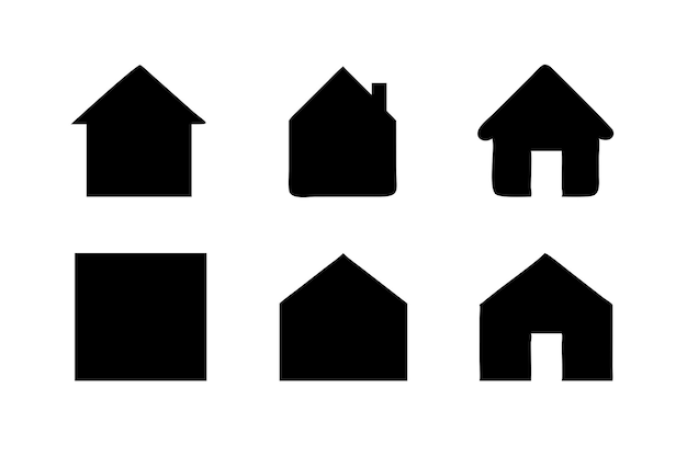 Conjunto de iconos de la casa
