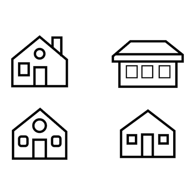 conjunto de iconos de la casa