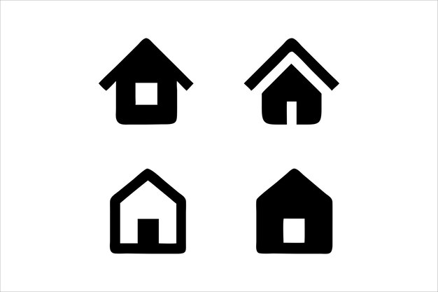 Conjunto de iconos de casas