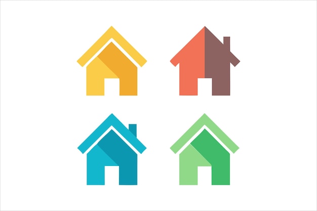 Conjunto de iconos de casas