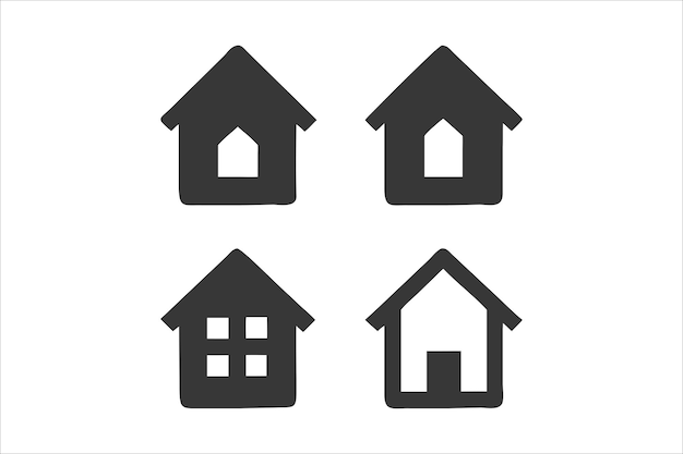 Conjunto de iconos de casas