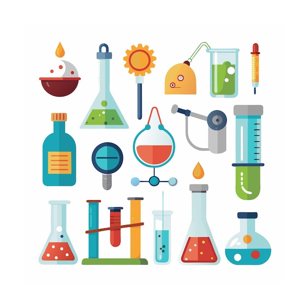 Conjunto de iconos de ciencia