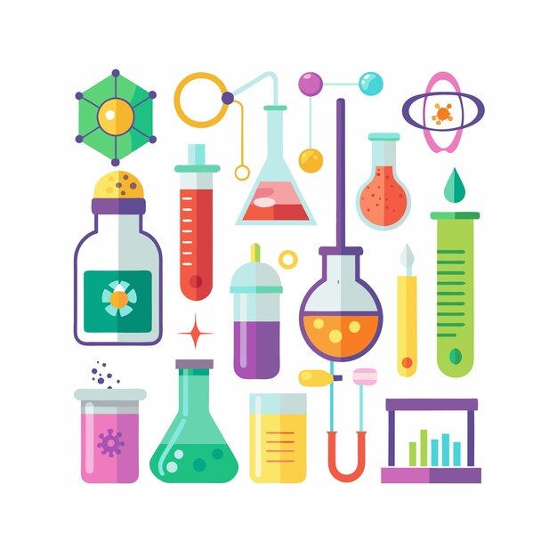 Conjunto de iconos de ciencia