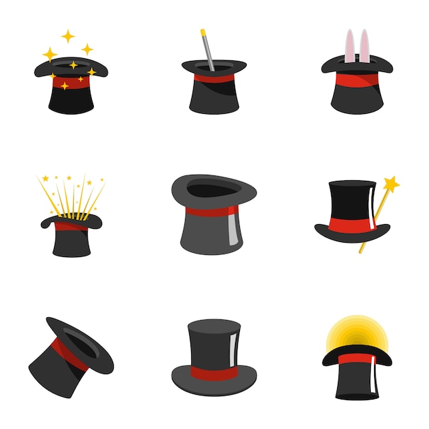 Vector conjunto de iconos de cilindro. conjunto plano de 9 iconos de cilindro