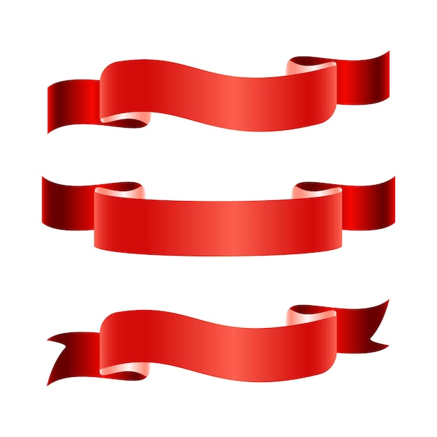 conjunto de iconos de cinta editable de plantilla