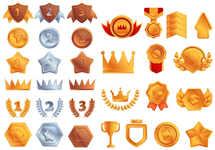 Vector conjunto de iconos de clasificación. conjunto de dibujos animados de iconos de clasificación