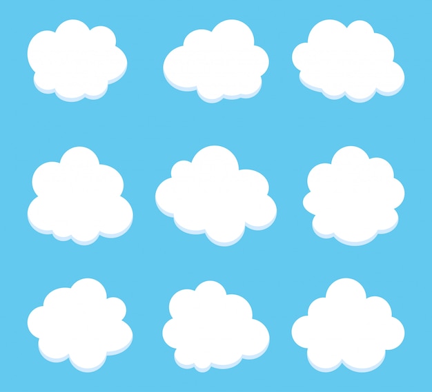 Conjunto de iconos cloud