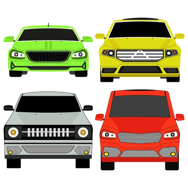 Conjunto de iconos de coche.