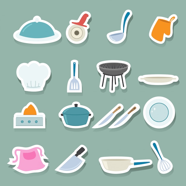 Conjunto de iconos de cocina