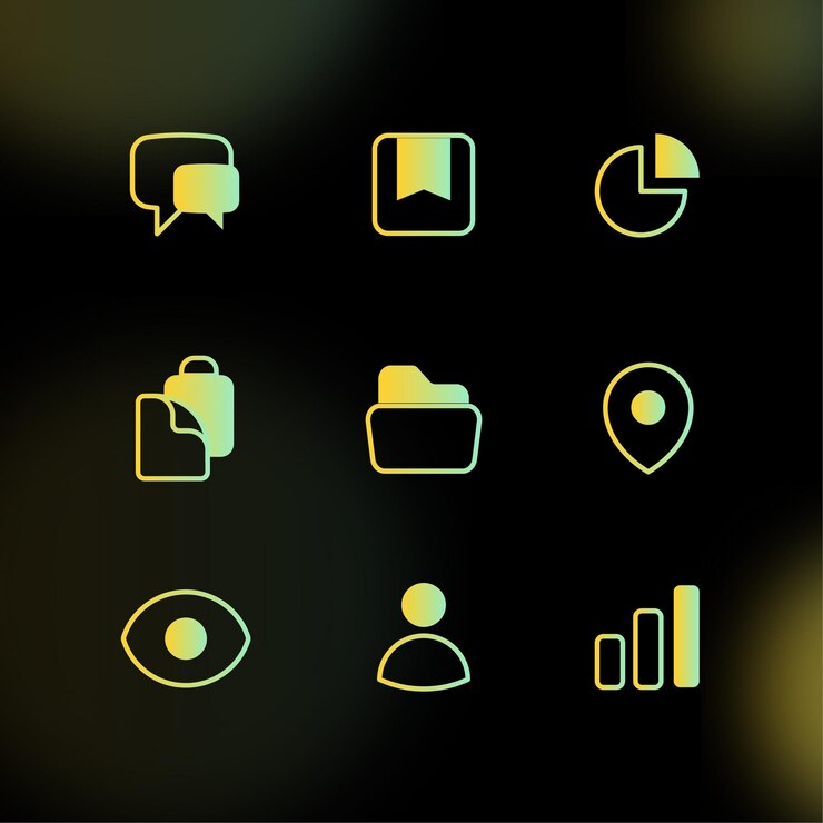 Conjunto de iconos comerciales
