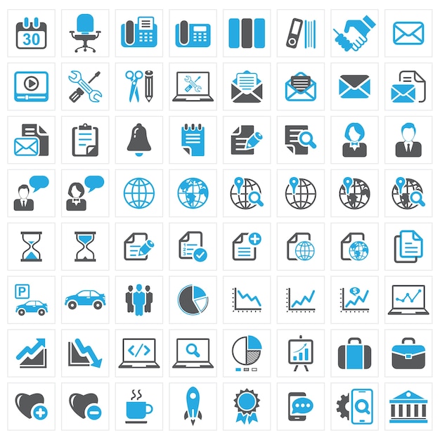Conjunto de iconos comerciales