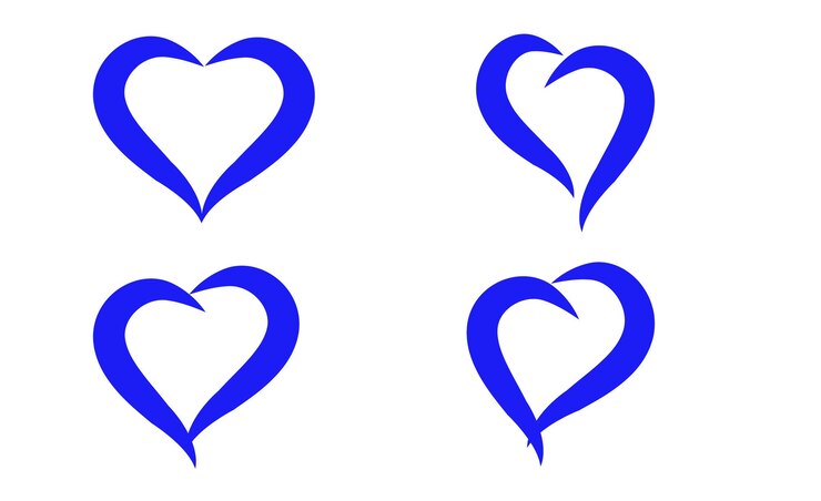 Conjunto de iconos de corazones vectoriales Pro Vector