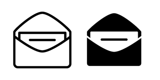 Conjunto de íconos de correo Icono de correo Vector de ícono de correo Ilustración de sobre