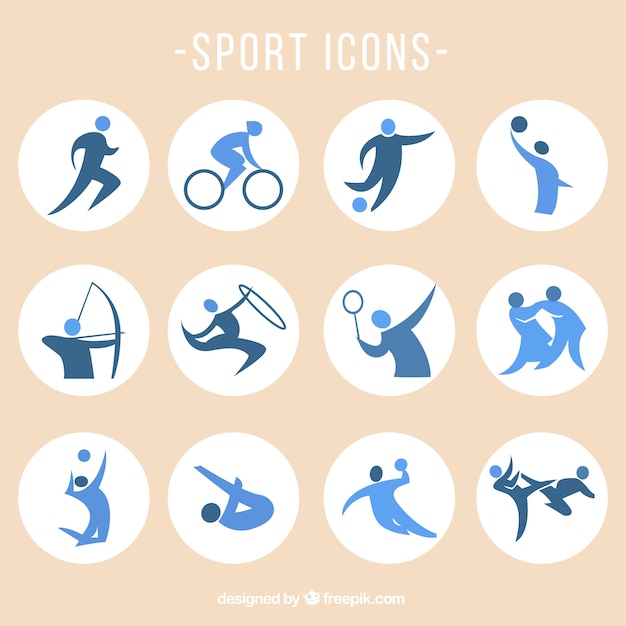 Conjunto de iconos de deportes