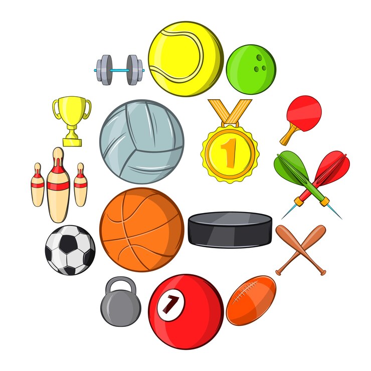Vector conjunto de íconos deportivos