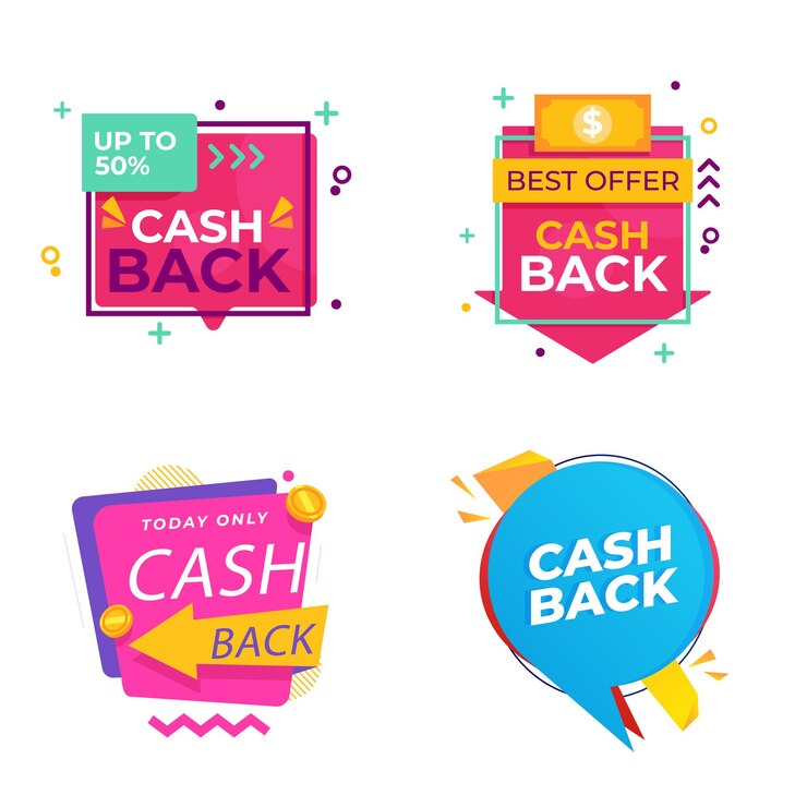 Vector conjunto de iconos de devolución de dinero colorosa colección de pancartas de devolución del dinero señales de reembolso de dinero devolución de dinero de p
