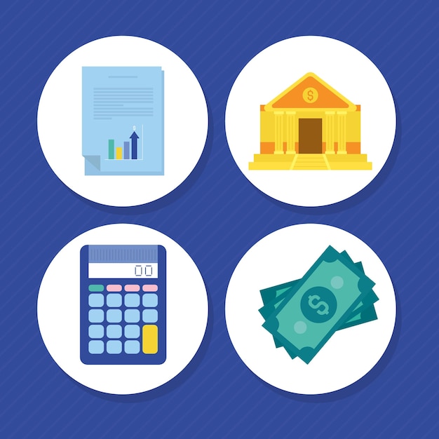 Conjunto de iconos de dinero