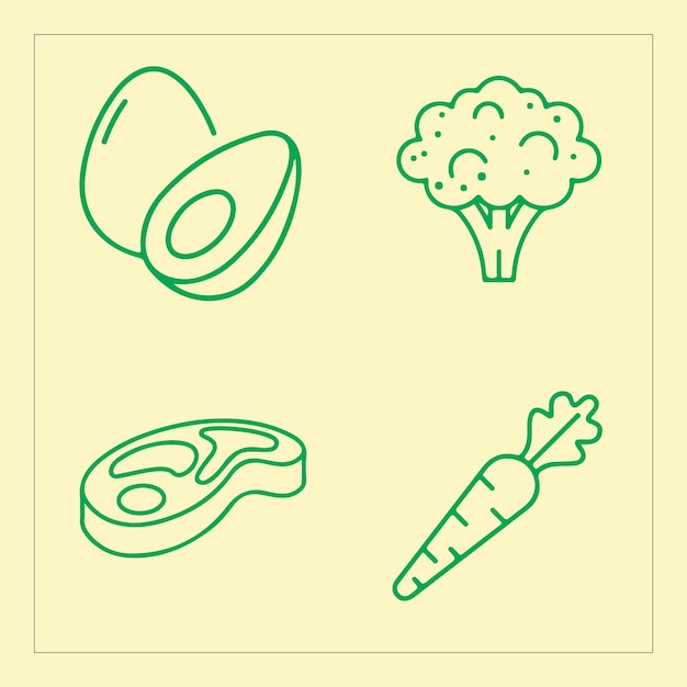 Conjunto de iconos para diseñador gráfico Ilustración vectorial