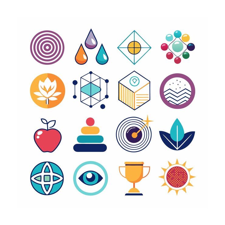 Conjunto de iconos de diseño y dibujo
