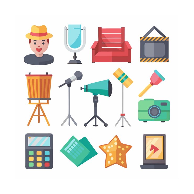 Vector conjunto de iconos de diseño de múltiples conceptos