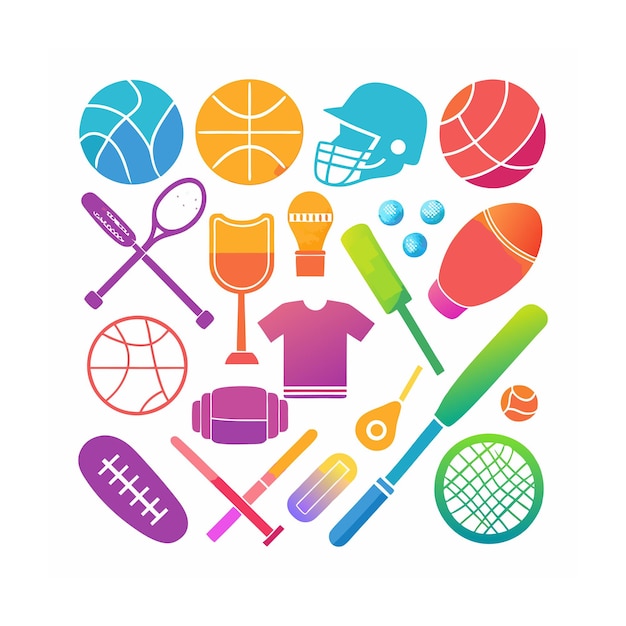 Conjunto de iconos de diseño de múltiples conceptos