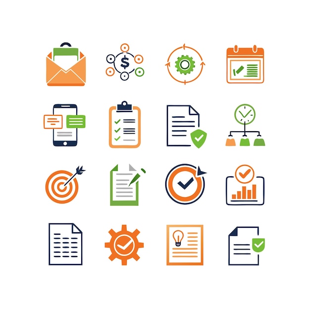 Conjunto de iconos de documentos