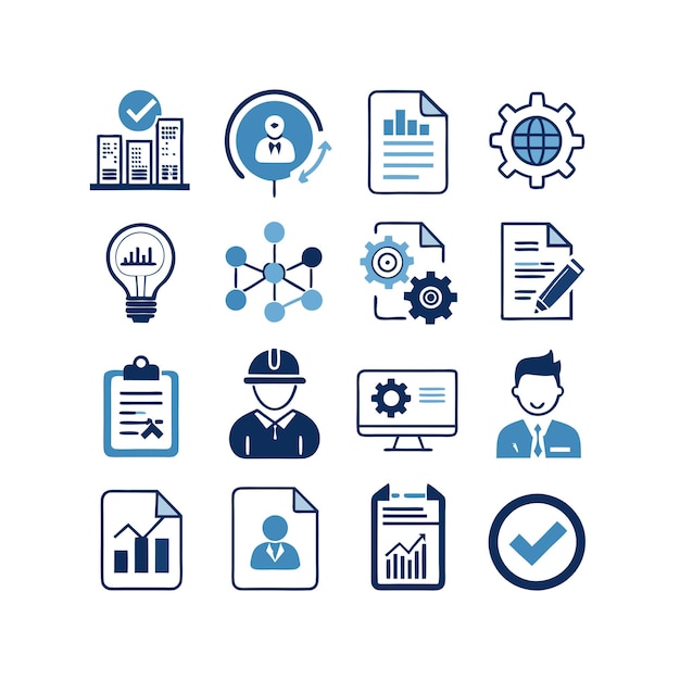 Conjunto de iconos de documentos