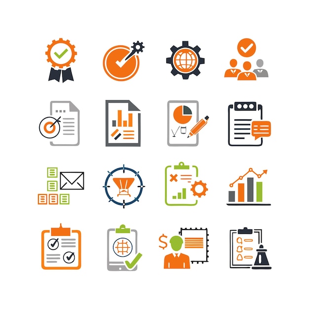 Conjunto de iconos de documentos