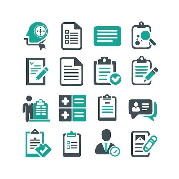 Conjunto de iconos de documentos