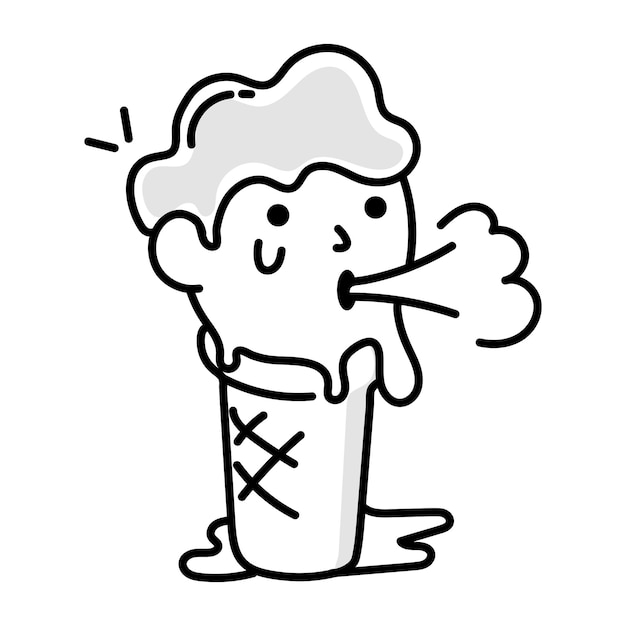 Conjunto de íconos de Doodle de deportes acuáticos