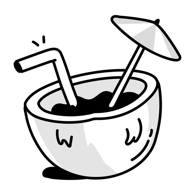 Conjunto de íconos de Doodle de deportes acuáticos