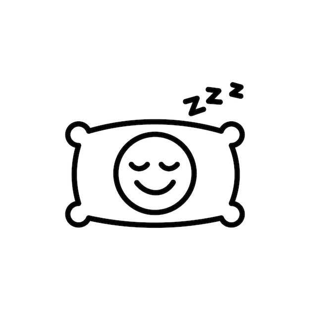 Conjunto de iconos para dormir Áreas de descanso con necesidad de descanso para dormir y símbolo vectorial de cama en un estilo negro lleno y delineado Emfasis en la higiene del sueño con signo de logotipo nocturno y de salud