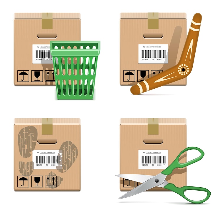 Vector conjunto de iconos de envío 33 aislado