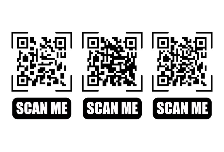 conjunto de iconos de escaneo de código QR