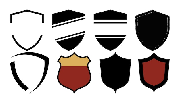 Conjunto de iconos de escudo