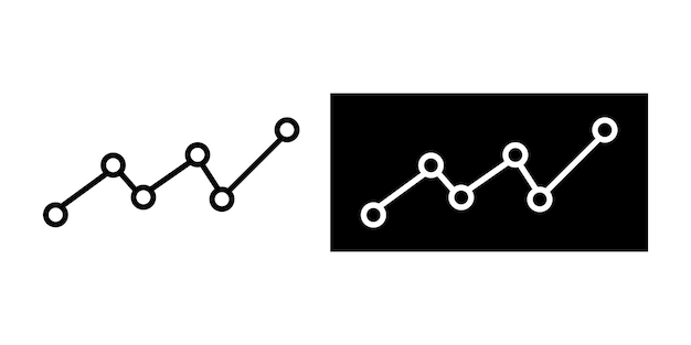 Conjunto de iconos de estadísticas financieras Concepto de gestión financiera Ilustración de vector de negocio