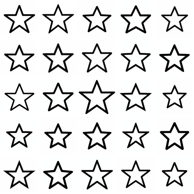 Conjunto de iconos de estrellas versátil para calificaciones y reseñas