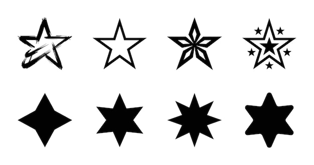 Conjunto de iconos de estrellas