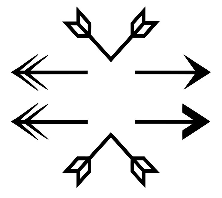 Vector el conjunto de iconos de flecha negra vector