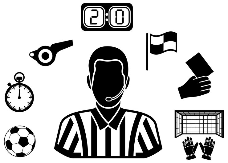 Vector conjunto de iconos de fútbol