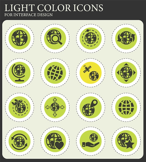 Conjunto de iconos de globos