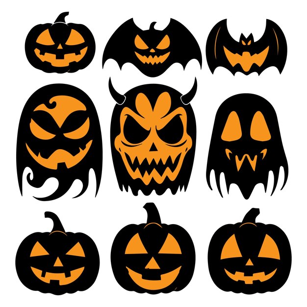 Conjunto de iconos de Halloween
