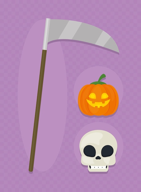 Conjunto de iconos de halloween